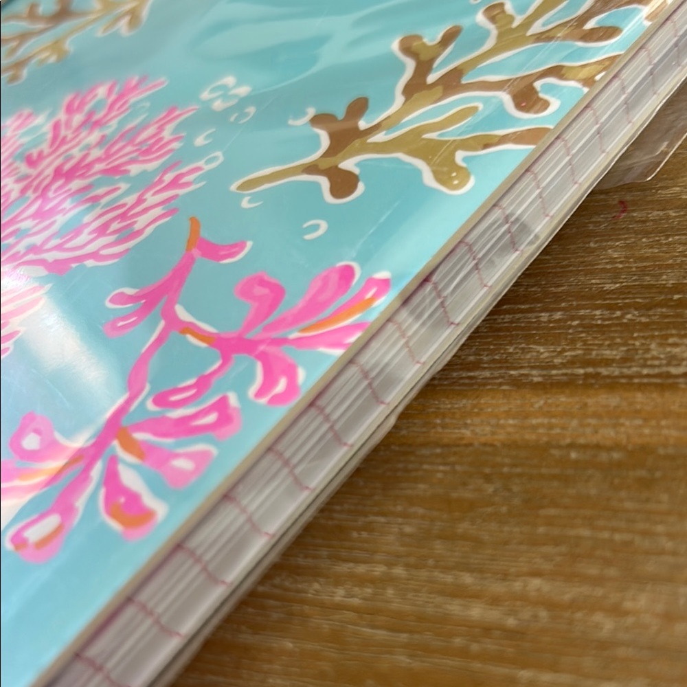 Lilly Pulitzer Pink and Gold Coral Notebook BNWT - Picture 4 of 6